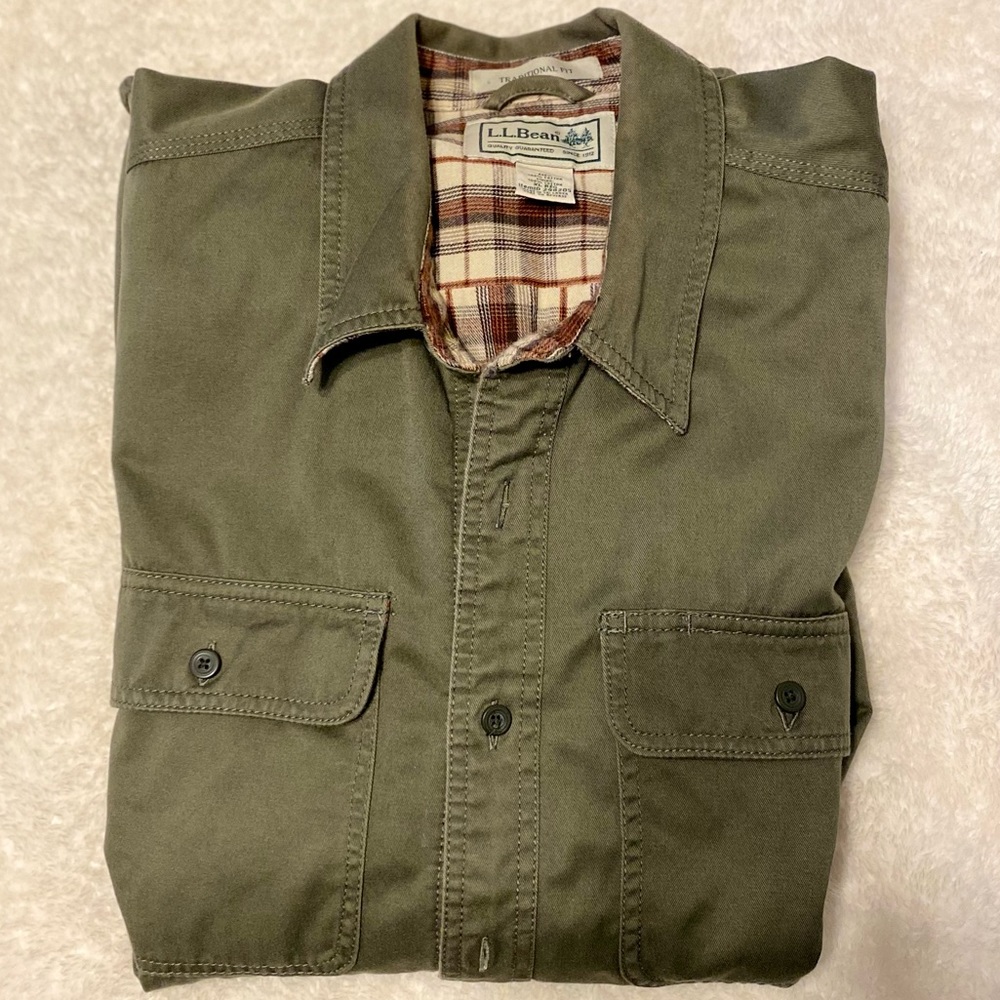 L.L. Bean Flannel-Lined Shirt/Jacket